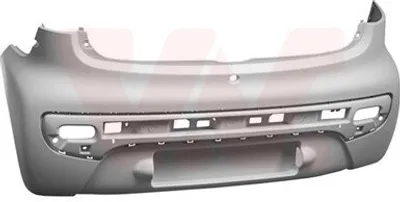 Produktbild von VAN WEZEL Heckstoßstange Stoßfänger Hinten für CITROËN C1 (PM, PN) passend für PEUGEOT 107 Schrägheck (PM, PN)