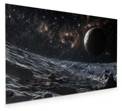 Produktbild von Küchenrückwand Spritzschutz Glas mit Motiv Weltraumlandschaft 40 x 40 cm