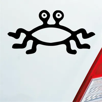 Produktbild von Auto Aufkleber Krabbe Krebs Sternzeichen Crab Tier Meer See 19x10 cm Schwarz Glanz Sticker Heckscheibenaufkleber
