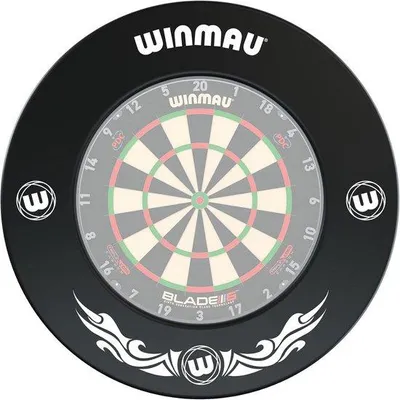 Produktbild von Famanu Dartboard Surround Schwarz - Schutzrand für Dartboards