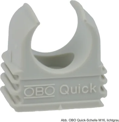 Produktbild von OBO® Bettermann Quick-Schelle M32, lichtgrauArt.Nr. 2149022 50 Stück