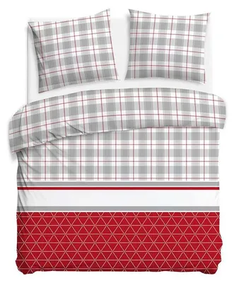 Produktbild von Bettwäsche, Flanellbettwäsche, für den Winter, warm 200x220 31520-2 Graues Karomuster