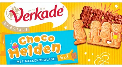 Produktbild von Verkade Choco Helden Milchschokolade 180g – Leckere Schokofiguren Snack