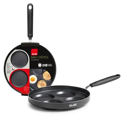 Crêpe-Pfanne für 4 Minicrêpes, 26 cm, Aluminium, Antihaft