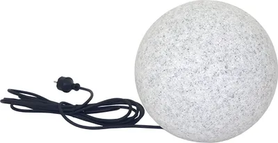 Produktbild von 8er Set 20 cm Ø Gartenkugel in Naturstein-Optik inkl. 4 Watt LED Leuchtmittel