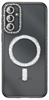 Obrázok produktu pre Avizar, puzdro pre Galaxy S26, čierne, s magnetickým krúžkom a zdobením z krištáľov