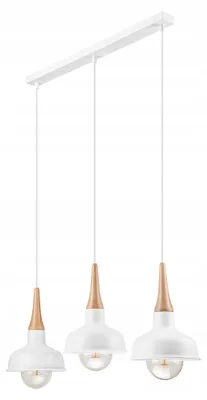 Zdjęcie produktu dla Euro-Lamp Lampa Wisząca Drewko 3 Biały 3X60W PRODUCENT