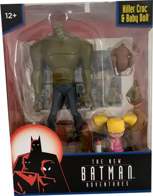 Zdjęcie produktu dla The New Batman Adventures, Killer Croc Baby Doll, figurka akcji z ruchomymi stawami, figurka kolekcjonerska z akcesoriami, McFarlane Toys