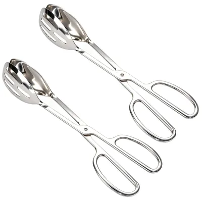 Obrázok produktu pre 2 kusy nerezových kuchynských klieští, dĺžka 26 cm, vhodné na varenie a servírovanie