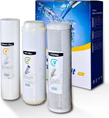 Produktbild von 3er-FilterSet Umkehrosmose KARTON 5µm PP, GAC, CTO,
