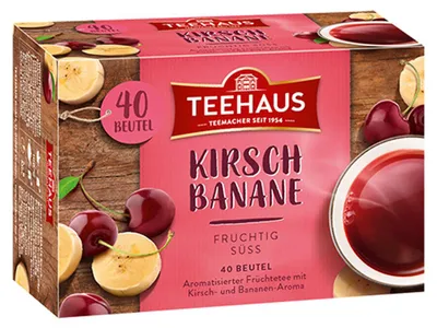 Obrázek produktu pro Čajový dům třešňový banánový ovocný čaj s příchutí třešňového banánu 90g