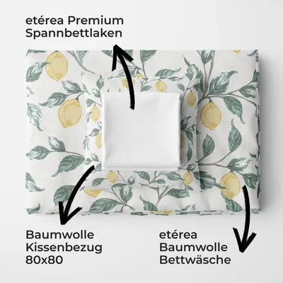 Produktbild von etérea Spannbettlaken Baumwolle Weiß