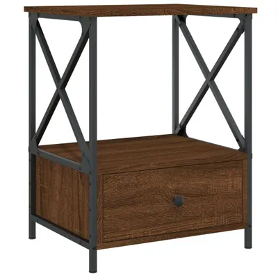 Produktbild von Nachttisch Braun Eichen-Optik 50x41x65 cm Holzwerkstoff