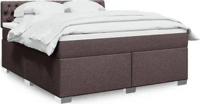 Produktbild von Eleganten-Stil Boxspringbett mit Matratze Dunkelbraun 180x200 cm Stoff,101,14 Kg cloris9855233