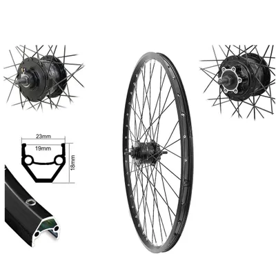 Produktbild von Vorderrad MTB 28 29" Nabendynamo 6 Loch Disc Hohlkammerfelge 700C Scheibenbremse