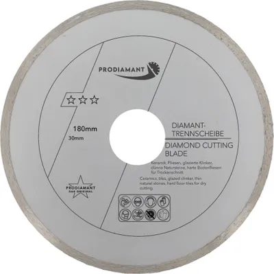 Image de Disque diamanté PRODIAMANT pour carreaux 180 mm x 30 mm