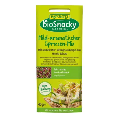 Produktbild von Rapunzel - bioSnacky Mild-aromatischer SprossenMix - 40g