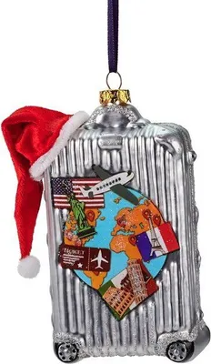 Produktbild von Sareva Weihnachtsbaumschmuck Koffer Silber