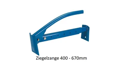 Obrázok produktu pre Kliešte na tehly 400 – 670 mm Kliešte na kamene Zdvihák na kamene Nosník na klinkerové tehly Záchytný mechanizmus na kamene
