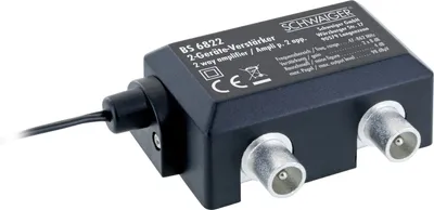 Produktbild von Zweigeräteverstärker für Antennenanschlüsse 2x 8 dB