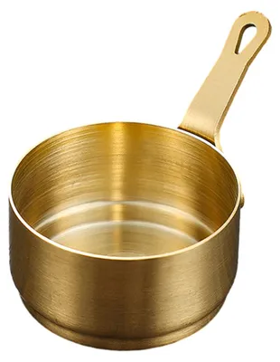 Produktbild von Edelstahl-Saucenbecher mit Griff, wiederverwendbare Metall-Dipbecher, kleiner Servierbecher für Ketchup, Vorspeisen und Sojasauce