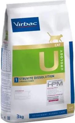 Productafbeelding van VIRBAC HPM FELINE Urologie, oplosbare strovit-formule, U1, 3 kg
