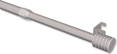 Produktbild von Interdeco Klemmfix Klemmstange, Scheibenstange Silbergrau (Chrom matt) Modell Pavo, 80-110 cm