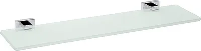Produktbild von BASA Glasablage Messing Milchglas Chrom 520x35x139 mm für Bad & WC >> zum Bohren
