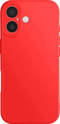 Produktbild von Avizar, Hülle für iPhone 17 aus weichem Silikon mit Kameraschutz, Rot