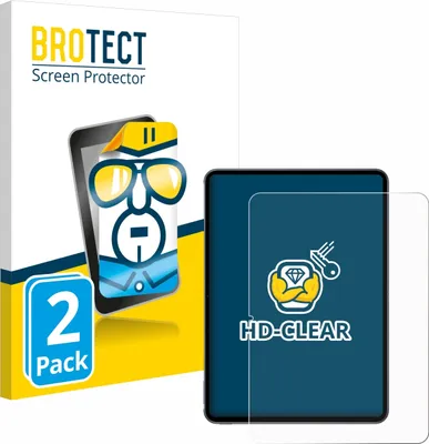 Produktbild von 2x Für OnePlus Pad 2 (Hochformat) Schutzfolie BROTECT Displayschutz Display Schutz Folie Klar Transparent