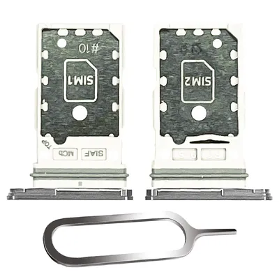 Produktbild von Samsung Galaxy S23 Ultra 5G Sim Karten Halter Tray Adapter Fach Stecker Slot Nadel Pin Dual Cream