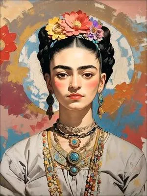 Produktbild von Leinwandbild Frida Kahlo V 57x77 cm