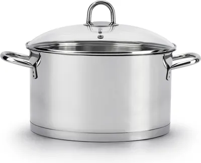Produktbild von SSW Kitchen Q Profi Star Kochtopf mit Deckel,  Edelstahl, Ø 24 cm, 6,1 l