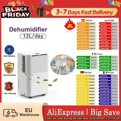 Productafbeelding van Luchtontvochtiger – 12 Liter per Dag – Stil en Energiezuinig