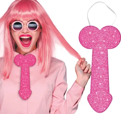 Immagine prodotto di Cravatta scintillante per addio al celibato Rosa Accessorio per feste scherzose Accessori per feste divertenti Divertente Originale Accessorio accattivante Unico Divertente Luccicante, Colore: Rosa
