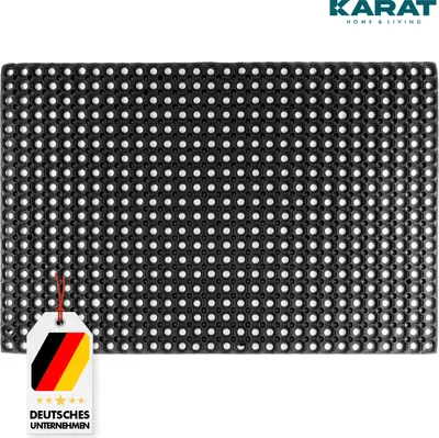 Produktbild von Gummimatte Ringgummimatte Octo Door Schmutzfangmatte Antirutschmatte 60x80x1,6 cm