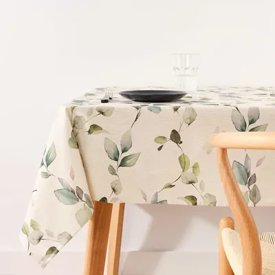 Produktbild von Fleckgeschütztes Tischdecken 300 x 140 cm aus 100% Baumwolle