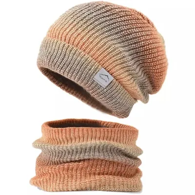Obrázek produktu pro Čepice a nákrčník Sport - Hnědá pro zimní dny KP21328