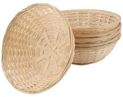 Immagine prodotto di Omgoods - Set di 6 cesti in bambù per pane, frutta e conservazione degli alimenti