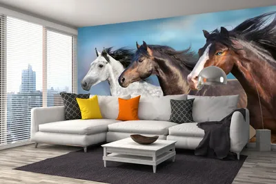 Produktbild von Vlies Fototapete PFERDEPORTRÄT 375 x 250 cm (inkl. Kleister) - Vlies Tapete, Wandtapete, Wandbilder - Tapete für Wohnzimmer Schlafzimmer, Büro, Küche - Montagefertig