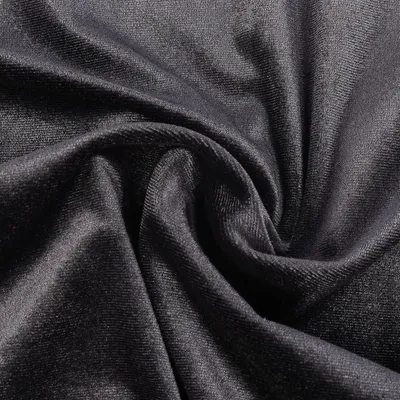 Produktbild von Bekleidungsstoff Meterware Stretch Samt ein dunkelgrau