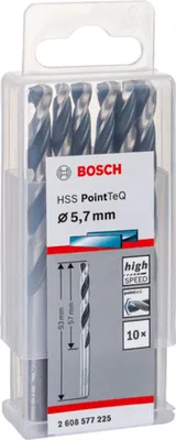 Zdjęcie produktu dla Wiertło kręte do metalu HSS PointTeQ 10 szt