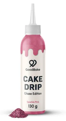 Produktbild von GoodBake Cake Drip Glaze Edition Pink 130g – Zuckerglasur, Dripcake, Torte & Donuts dekorieren