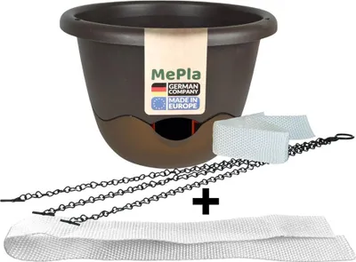Produktbild von MePla - 1 Stück Ampel Mareta ø30 Braun/Bronze + 1 x Ersatzbewässerungsband