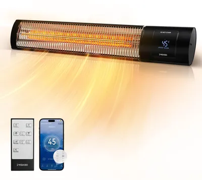 Produktbild von Infrarot-Terrassenheizung - 2000W - Wandmontage - Schwarz - Elektrisch