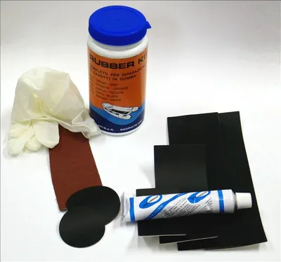 Produktbild von Schlauchbootreparatur Set Neopren, schwarz