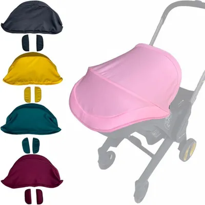 Produktbild von Kinderwagen Überdachung Sonnenschirm Rosa Kompatibel mit Doona Autositz Kinderwagen