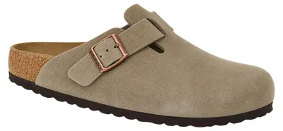 Imagen del producto de Birkenstock Boston, gamuza, color taupe, talla 46 (Europa) / 13 (EE. UU.), color grisáceo, para hombre
