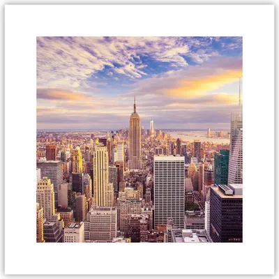 Produktbild von Poster - Poster ohne Rahmen - New York Stadt - 30x30 cm - Wand Bild - Wanddeko - Wandbilder - Kunstposter - Wandposter - Bilder - Kunstdruck - Wanddekoration - Wandbild - P2XAC30x30-3638