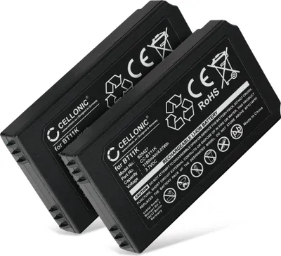 Produktbild von CELLONIC 2x Akku für Fernbedienung Kompatibel mit Ikusi IK2, PUPITRE IK2, T70/2, BT11K - (1100mAh , 3.7V)